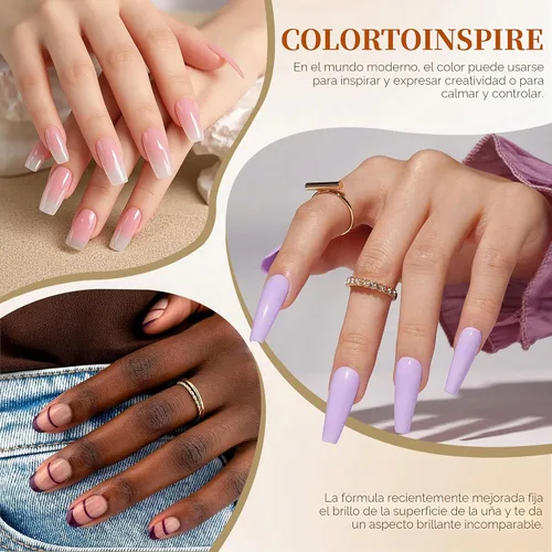 Vista 7 de Kit de esmalte de uñas de gel YALSYNY, con secador de uñas LED UV, kit de taladro eléctrico para uñas, herramientas de uñas DIY para el hogar
