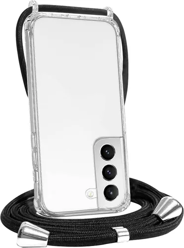 Vista 21 de Funda transparente compatible con Samsung Galaxy S22 Ultra con correa ajustable para el cuello, funda cruzada para Galaxy S22 Ultra, TPU