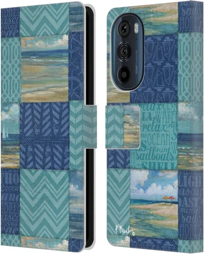 Vista 17 de Head Case Designs Officially Licensed Paul Brent Agate Mermaid Coastal Leather Book Wallet Case Cover Compatible with Motorola Edge 30