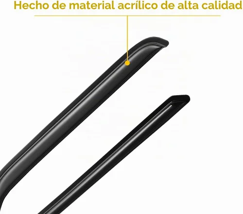 Vista 3 de Visores para ventanas y protectores contra la lluvia para Ford F150 de cabina estándar 1980-1996, Deflectores de viento y protectores para ventanas