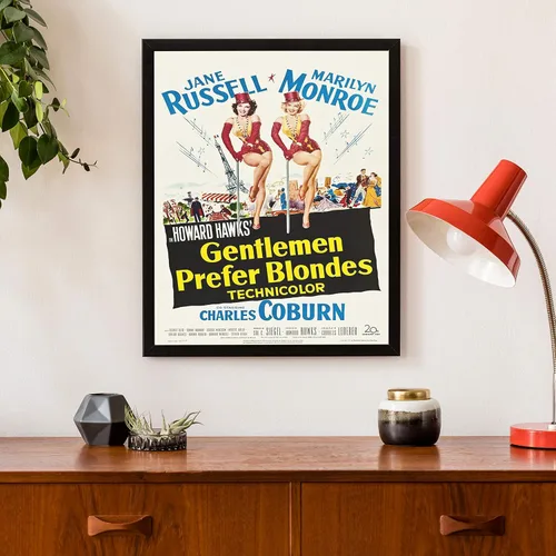 Vista 2 de Posterazzi EVCMMDGEPRFE003 - Póster de película de caballeros prefieren rubias, 11 x 17 pulgadas
