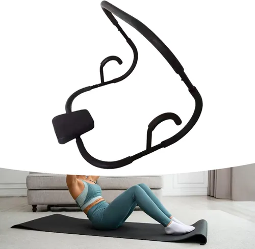 Vista 4 de Menolana Ab Train - Máquina abdominal para ejercicios abdominales, rodillo crujiente antideslizante con reposacabezas para sentarse máquina
