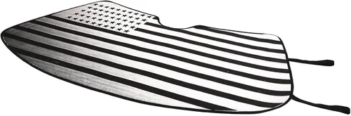 Vista 5 de Daeiclru Parasol para parabrisas de automóvil compatible con Chevrolet Corvette C8 2020-2023, reflector de rayos UV plegable para automóvil, parasol