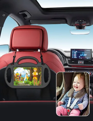 Vista 7 de Funda para Niños para iPad Mini 7 (A17 Pro) 2024/ Mini 6 2021, Funda para iPad Mini 7ª/6ª Generación con Correa para Hombro - Resistente a Golpes