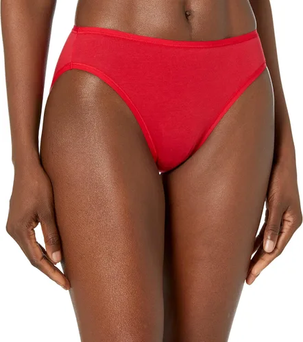 Vista 2 de Tienda Essentials - Ropa interior de algodón y de pierna alta para mujer (disponible en talla extragrande), paquete múltiple