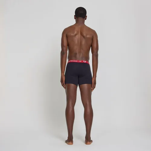 Vista 6 de True Religion Mens Boxer Briefs Cotton Stretch Underwear for Men Pack of 4 Negro
