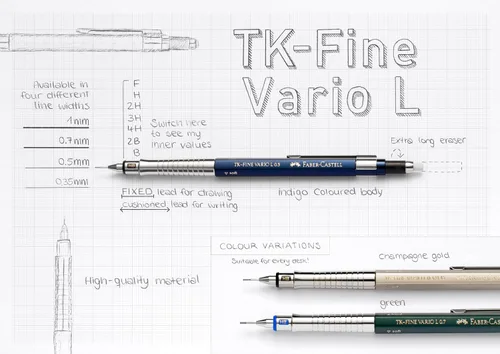 Vista 5 de Faber Castell - Portaminas TK-Fine Vario L 0.020 in Indigo