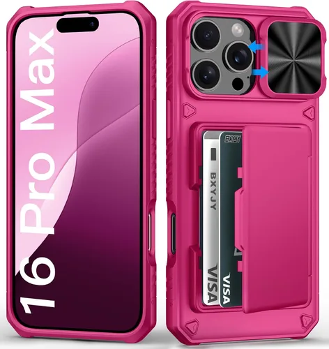 Vista 51 de BXYJY Funda tipo cartera para iPhone 15 Pro, tarjetero (4-5 tarjetas)