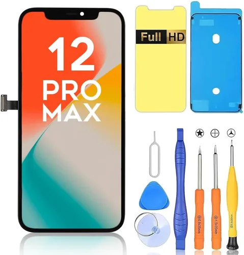 Vista 14 de Ayake Reemplazo de pantalla para iPhone 12 Mini, pantalla LCD FHD de 5.4 pulgadas y digitalizador táctil, True Tone programable, Face ID permanece