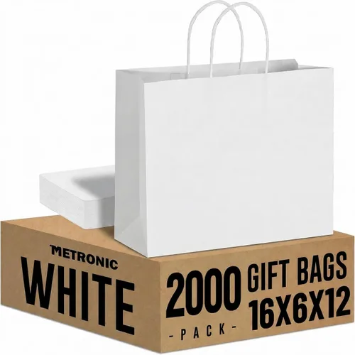 Vista 37 de METRONIC Bolsas de regalo de papel marrón de 5.25 x 3.75 x 8 pulgadas