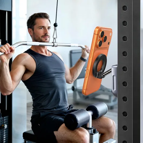 Vista 7 de UGREEN Magsafe Phone Mount for Gym, Dual-Sided Magnets, 360°Adjustable Portable Magnetic Phone Holder, Gym Essentials for Hands-Free Workouts