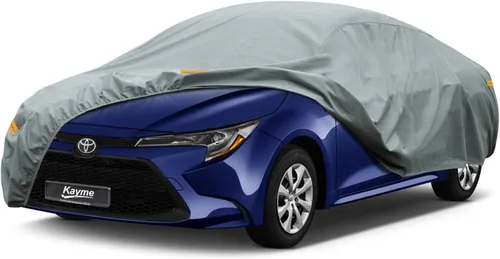 Vista 9 de Kayme Funda de Coche de Servicio Pesado Impermeable para Todo Tipo de Clima, Ajuste Personalizado para Tesla Model S, Cubierta Exterior Completa