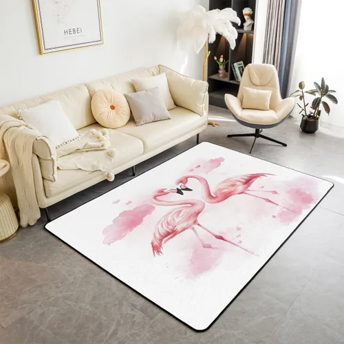 Vista 18 de Feelyou Alfombra de área con diseño de rosas de 3 x 5 para niños, con flores de Buterfly y luna, alfombra decorativa para dormitorio, niños, niñas