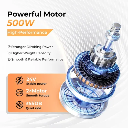 Vista 3 de YF001S Zygenair Silla de ruedas eléctrica de capacidad de 330 libras para adultos, 15 millas de alcance, silla de ruedas eléctrica ligera