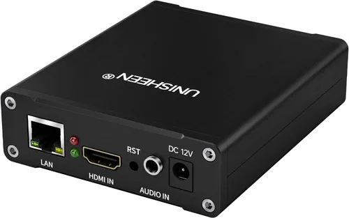Vista 8 de H.265 H.264 codificador de video hdmi 1080p60 codificador de transmisión en vivo codificador de una llave de grabación girar Flip Mirror Clip