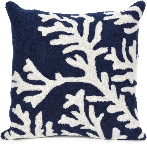 Vista 13 de Liora Manne Decorativo, insertos y fundas Ahoy azul marino, cojines de 18 x 18 pulgadas