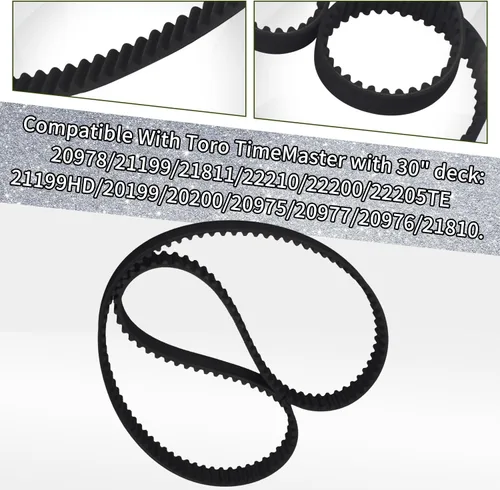Vista 4 de 120-3335 Cinturón para cortacésped/correa síncrono compatible con Toro 120-3335 E-xmark 120-3335 1203335 Compatible con Toro Time Master