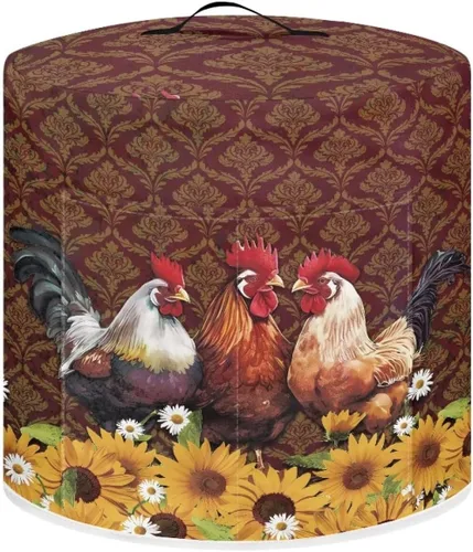 Vista 46 de Funda para freidora de aire para olla a presión eléctrica de 3 cuartos de galón con bolsillo, cubierta a prueba de polvo para electrodomésticos