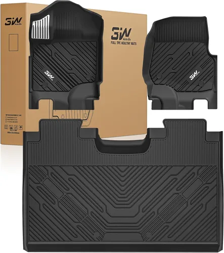 Vista 29 de 3W Alfombrillas para Ford F-150 2015-2025 y F150 Lightning SuperCrew 2022-2025 (sin almacenamiento plano plegable), TPE para todo tipo de clima