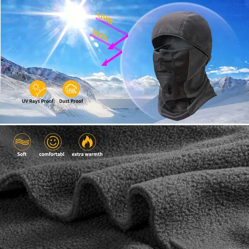 Vista 2 de Balaclava Winter Ski Face Mask Breathable Windproof Thermal for Motorcycle Riding Cycling in Cold Weather