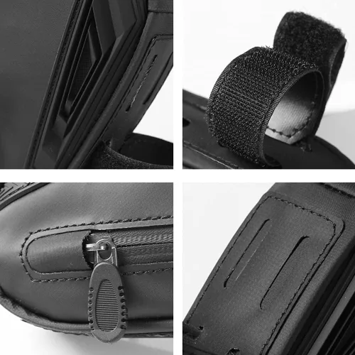 Vista 5 de Bolsa de bicicleta Cool Change Tubo superior, bolsa de marco de bicicleta triangular impermeable para bicicleta debajo del tubo para bicicleta