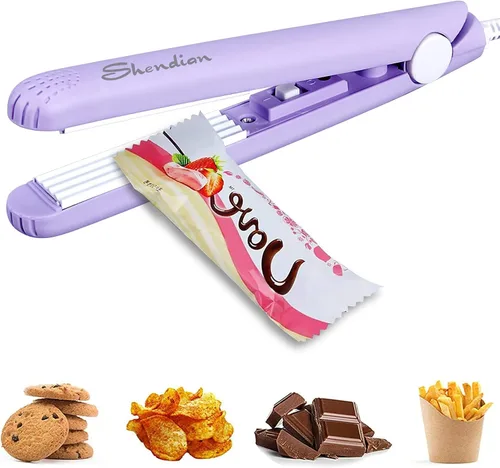 Vista 9 de Mini Sellador de Bolsas de Chips - Sellador de Calor Portátil Pequeño, Sellador de Cocina Reutilizable de Mano para Almacenamiento de Alimentos