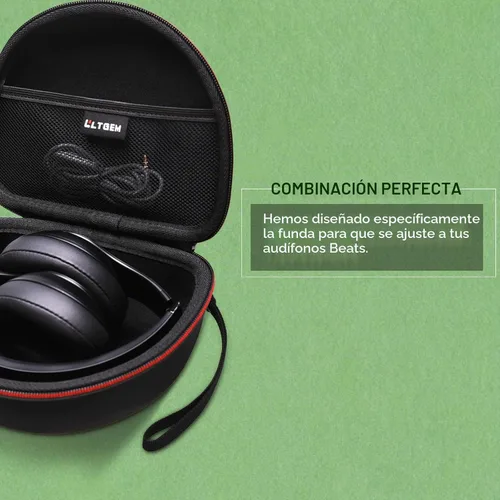 Vista 4 de Estuche para auriculares compatible con Beats Studio Pro/Solo 4 / Studio 3 / Solo 3 / Picun B8 / BERIBES/JLab JBuds Lux ANC Wireless Bluetooth