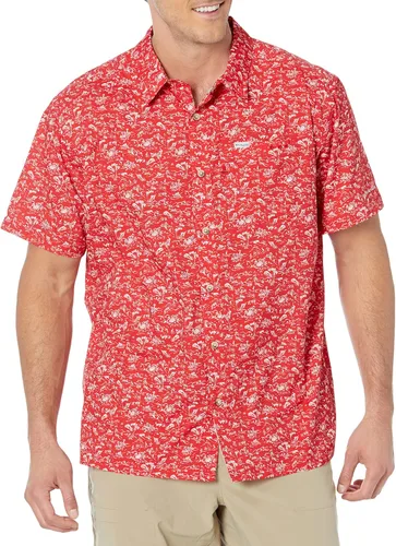 Vista 45 de Columbia - Camisa Super Slack Tide Camp de manga corta para hombre