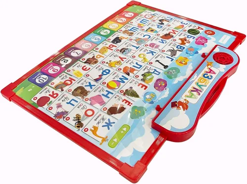 Vista 5 de Póster del alfabeto ruso para niños, aprender palabras y pronunciar vocabulario en ruso, materiales educativos rusos para niños pequeños, libros