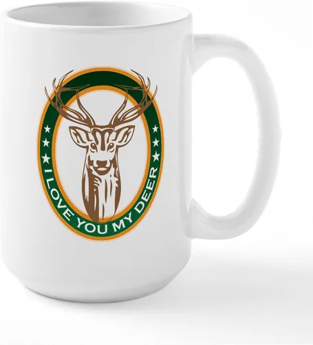 Vista 41 de CafePress Deer Season Closed Large Mug 15 oz (444 ml) Ceramic Coffee Mug