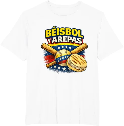 Vista 64 de Camiseta Beisbol y Arepas Venezuelas Baseball Pride Team 2026