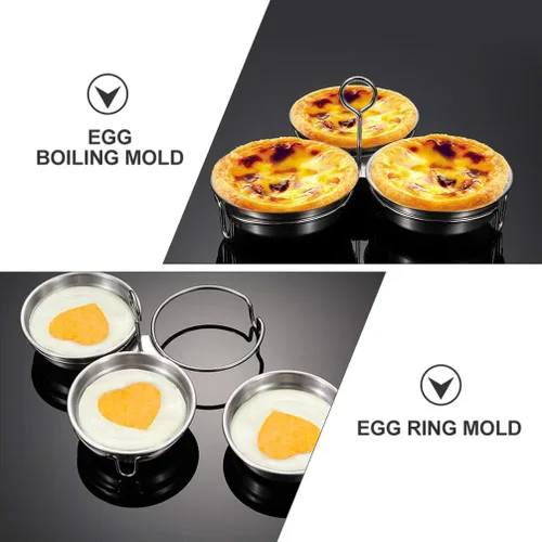 Vista 3 de Cabilock Molde de acero inoxidable con cepillo de pastelería para sándwiches de desayuno