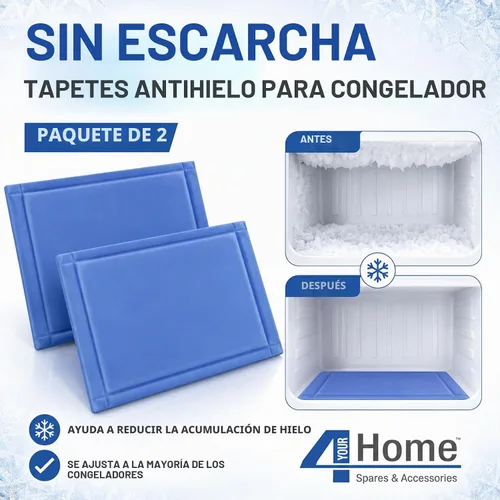 Vista 2 de Alfombrilla Antiescarcha Anti Hielo para Congelador Paquete de 2