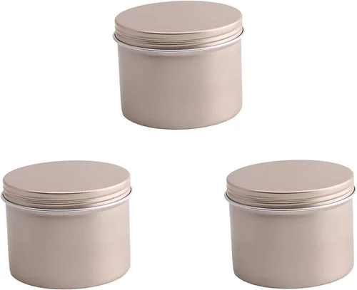 Vista 13 de Othmro 12 latas redondas de metal de 1.4 onzas, latas de aluminio, envases recargables de 1.4 fl oz, latas de lata con tapa de tornillo para 12
