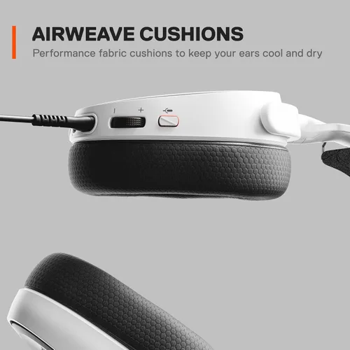 Vista 6 de SteelSeries Arctis 3 Console - Stereo Wired Gaming Headset for PlayStation 5 4 Xbox Series XS Nintendo Switch VR Android and iOS - White