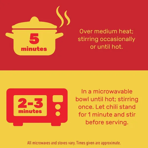 Vista 7 de HORMEL Chili Chile a base de plantas con frijoles (paquete de 12), 14 onzas, 0.78 oz de proteína por porción, sin gluten, sin huevos, sin lácteos