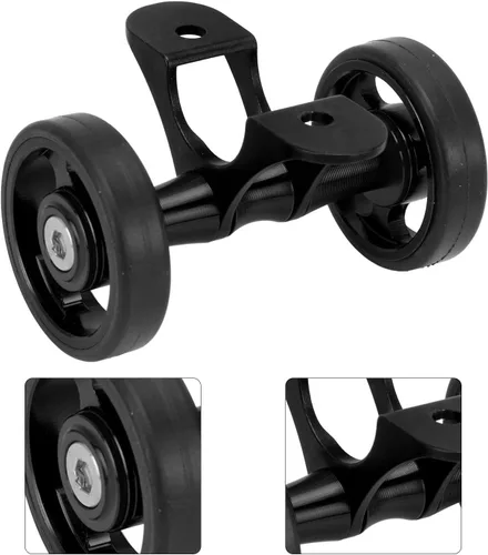 Vista 6 de Zunate Easywheel - Ruedas traseras dobles para bicicleta plegable Brompton, montaje de rodillo de extensión de guardabarros de bicicleta, aleación