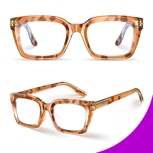 Vista 3 de VISOONE Progressive Multifocal Reading Glasses Spring Hinge Blue Light Blocking for Women and Men readers YALE Tortuga de coco