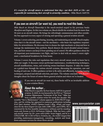 Vista 2 de Mike Busch on Airplane Ownership (Volume 2) More of what every aircraft owner needs to know about selecting, purchasing, insuring, maintaining