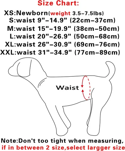Vista 5 de JoyDaog Pañales para perros pequeños, paquete de 4 pañales reutilizables para cachorros, S