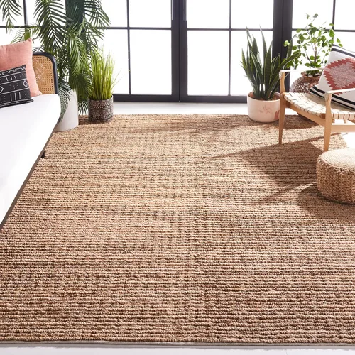 Vista 8 de SAFAVIEH Alfombra de área de 2 x 3 pulgadas, colección de fibra natural, marfil, yute hecho a mano, estilo granja, pelo grueso texturizado grueso