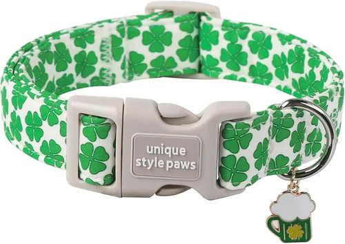 Vista 79 de Unique style paws Collar de perro con hebilla de plástico con colgante, collar de cachorro para primavera y verano, traje de baño para fiesta