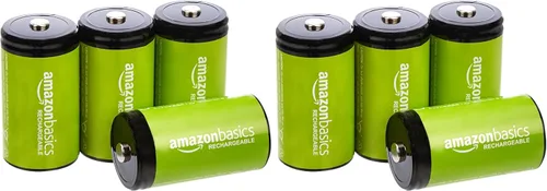 Vista 7 de Amazon Basics Baterías recargables de celda D, paquete de 4, NiMH, 10000 mAh, recarga hasta 1000 veces y precargadas
