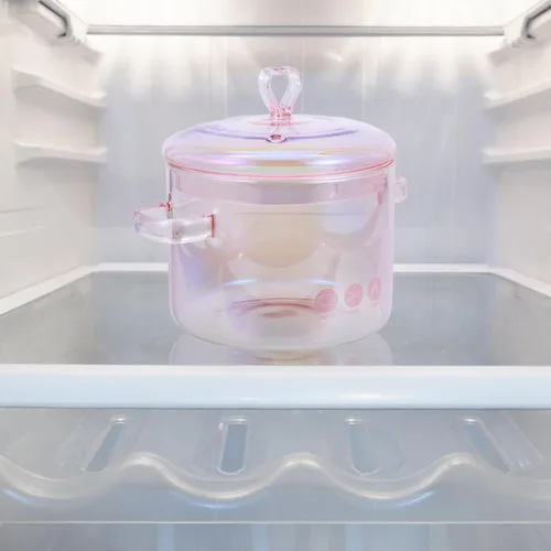 Vista 5 de HANABASS Tapa multiusos de vidrio para estofado, olla de sopa de borosilicato, diseño de doble asa para cocinar de forma segura para guisos, sopas