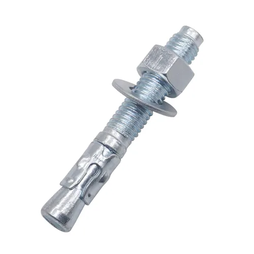 Vista 34 de Anclaje de cuña de 1/2" x 2-3/4", solo para cemento y hormigón, tornillos de acero al carbono galvanizados y pernos de retraso (10 unidades)