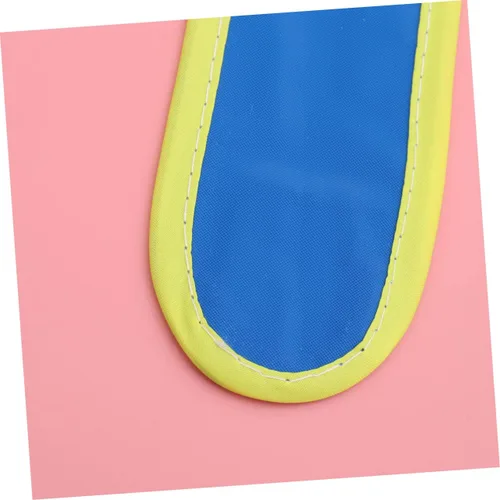 Vista 4 de OUNONA Delantal de arte para pintar y dibujar de bricolaje azul para edades