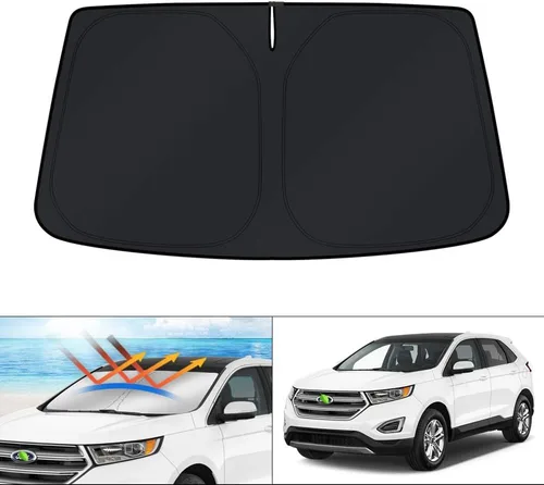 Vista 221 de KUST Parasol para parabrisas para BMW X1 F48 2016, 2017, 2018, 2019, 2020, 2021, 2022, accesorios de ajuste personalizado, parasol plegable