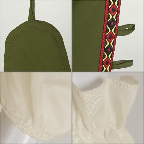 Vista 6 de HOMELEX Vestido renacentista para mujer, disfraz de elfo medieval, talla grande, disfraz de festival Ren Faire Midevil
