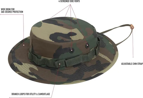 Vista 4 de Rothco Sombrero militar de camuflaje Boonie Hat