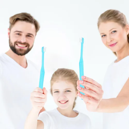 Vista 5 de WLLHYF 2 Piezas Cepillo de Dientes de Mechón Cabeza Pequeña Extremo Cónico Wisdom Interdental Interespacio Cuidado Suave Cepillo de Dientes Pequeño